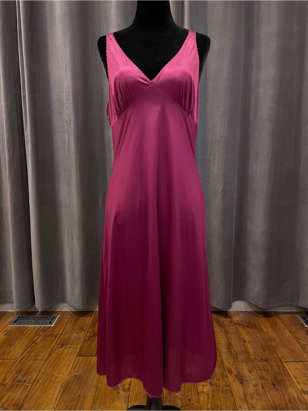 Vintage Kayser burgundy slip dress
